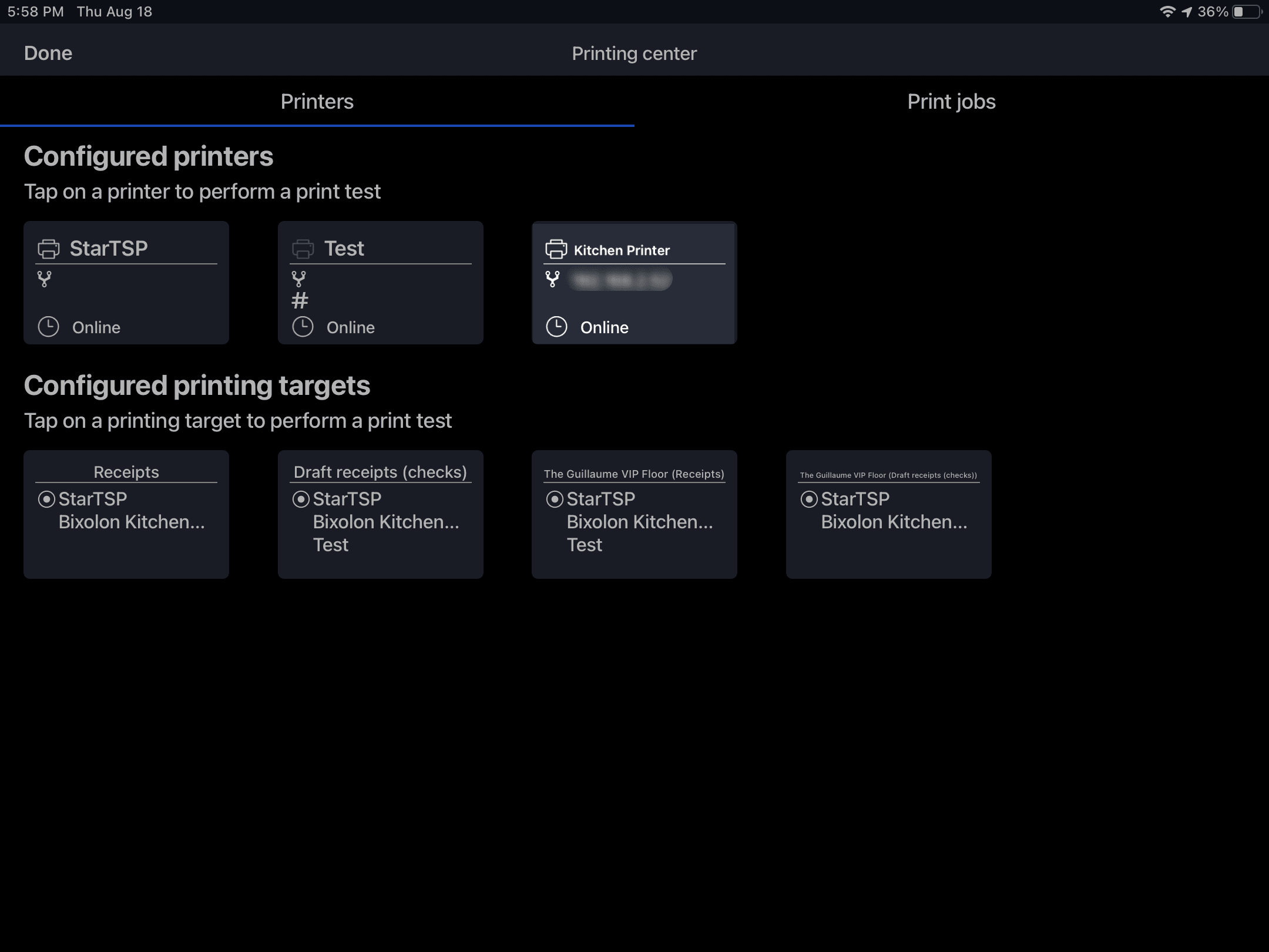 Epson TMU220B printer setup Lightspeed Restaurant (KSeries)