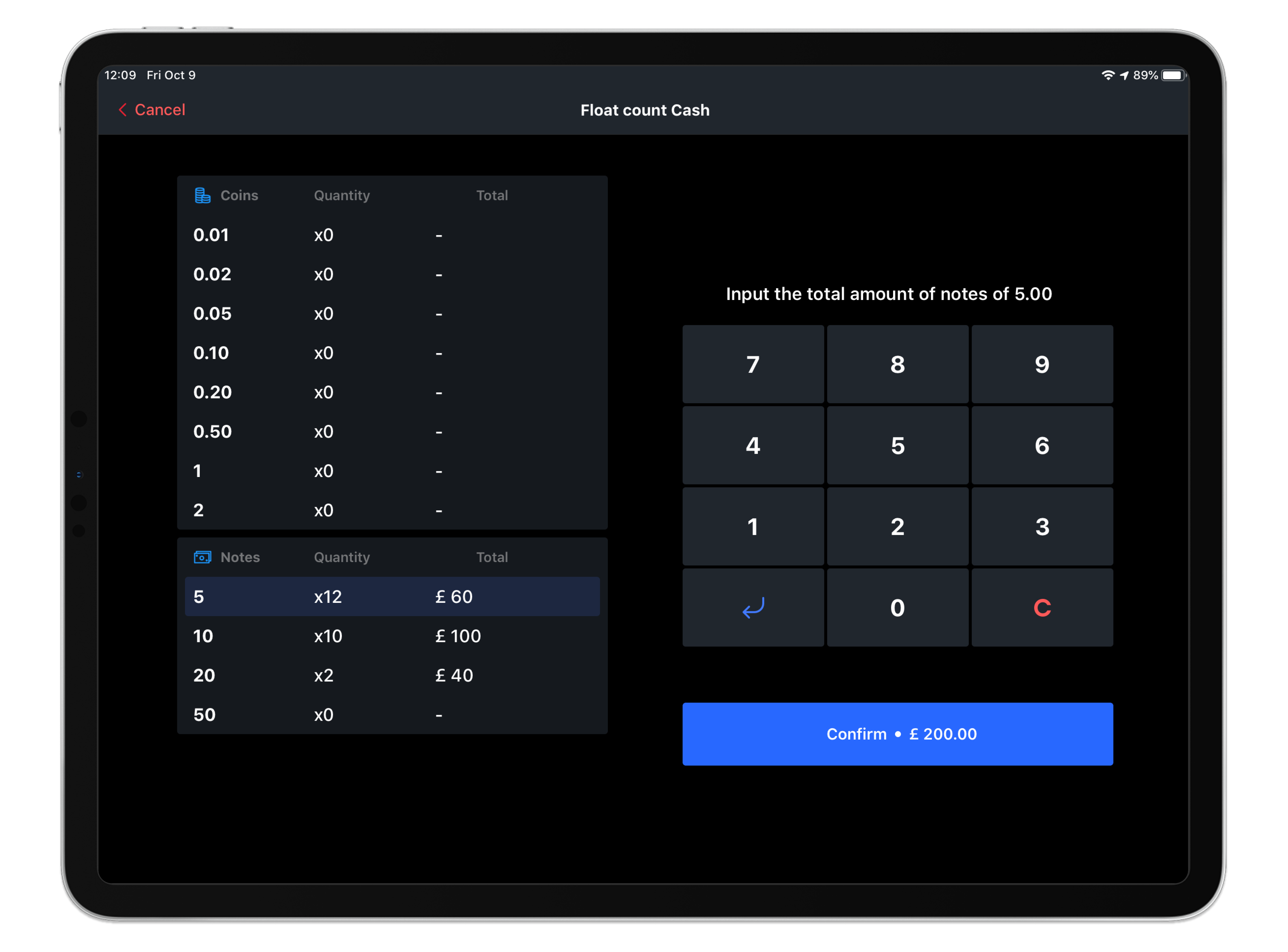 Is Cash Float Debit Or Credit