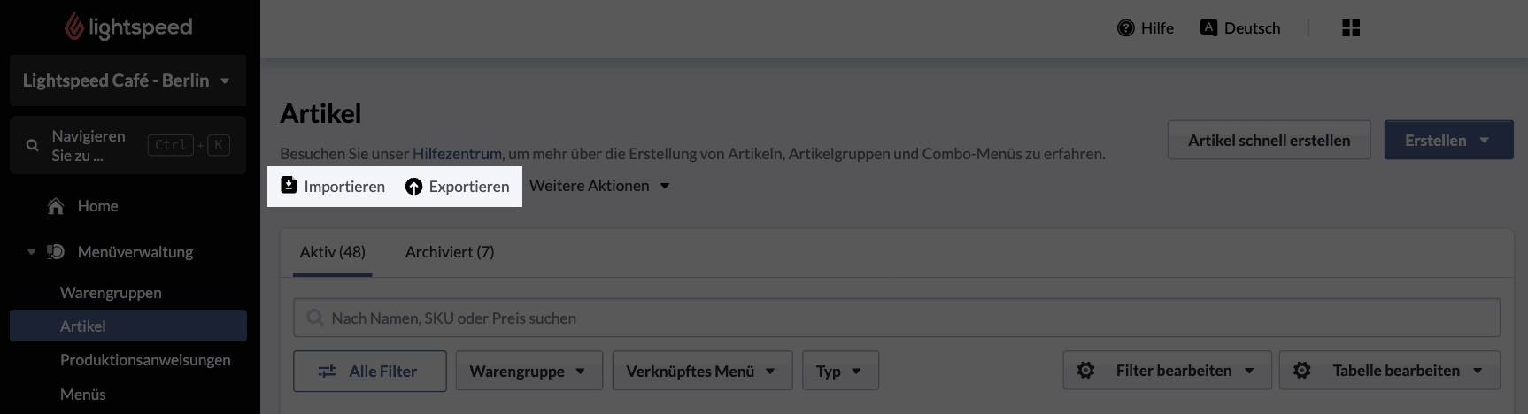 Import und Export