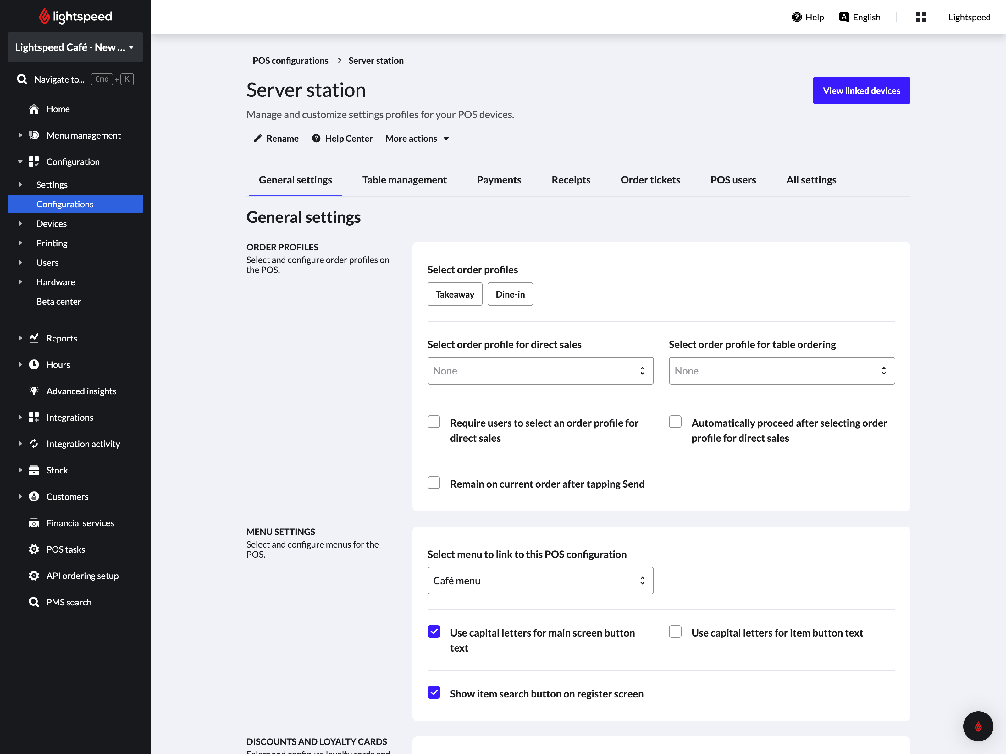 POS Configurations