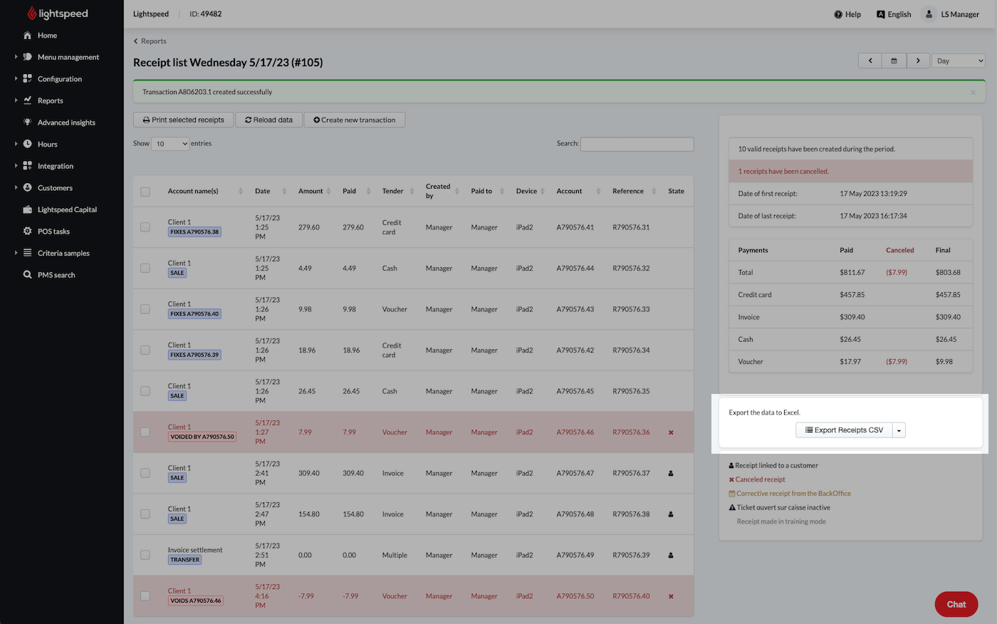 Exporting your reports allows you to keep a digital copy of your report stored on your computer or to print a physical copy.