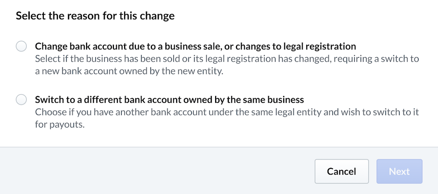 Image displays a pop-up window asking for the reason for the change
