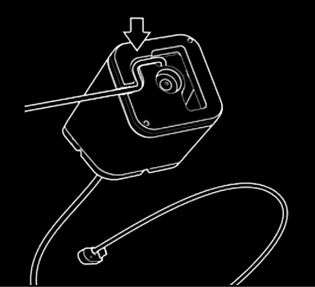Kabel in de S-sleuf