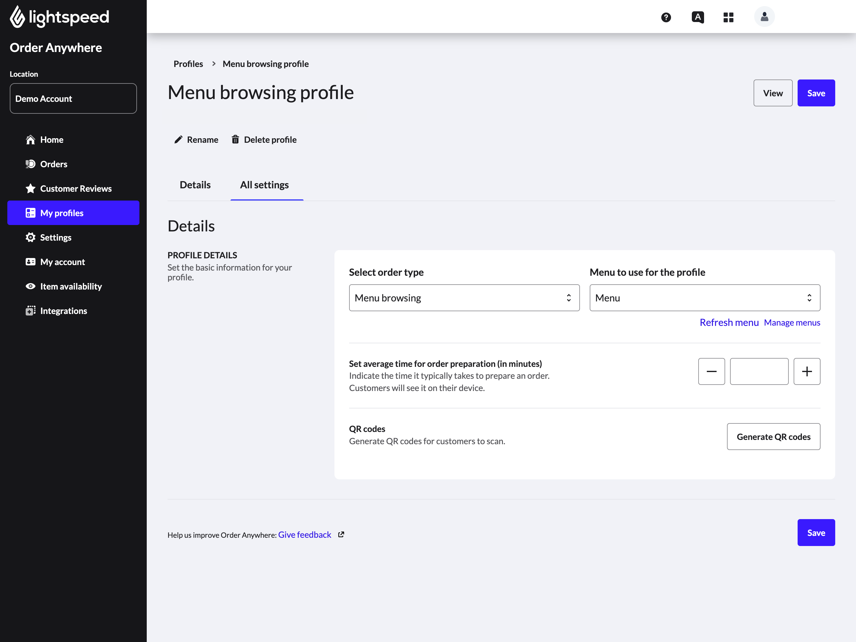 Der Abschnitt „Details“ im Backoffice