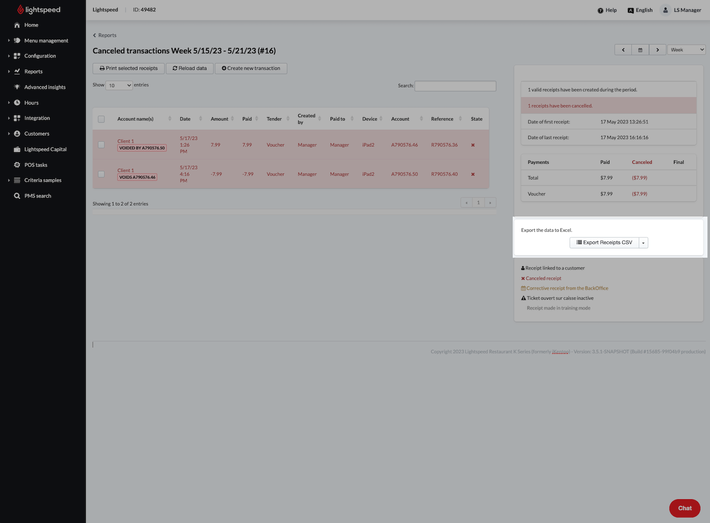 Exporting your reports allows you to keep a digital copy of your report stored on your computer or to print a physical copy.