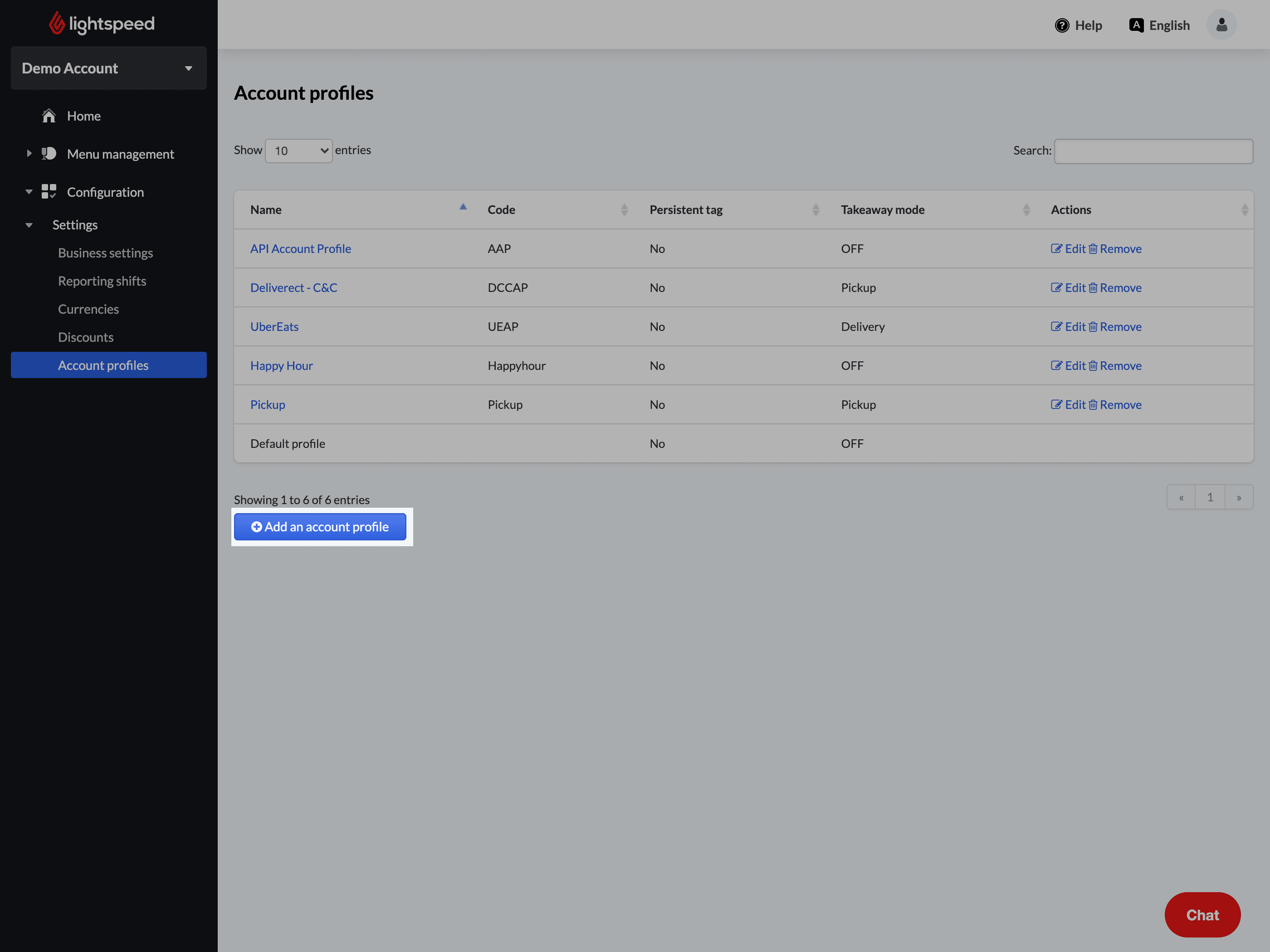 How to add or edit order profiles