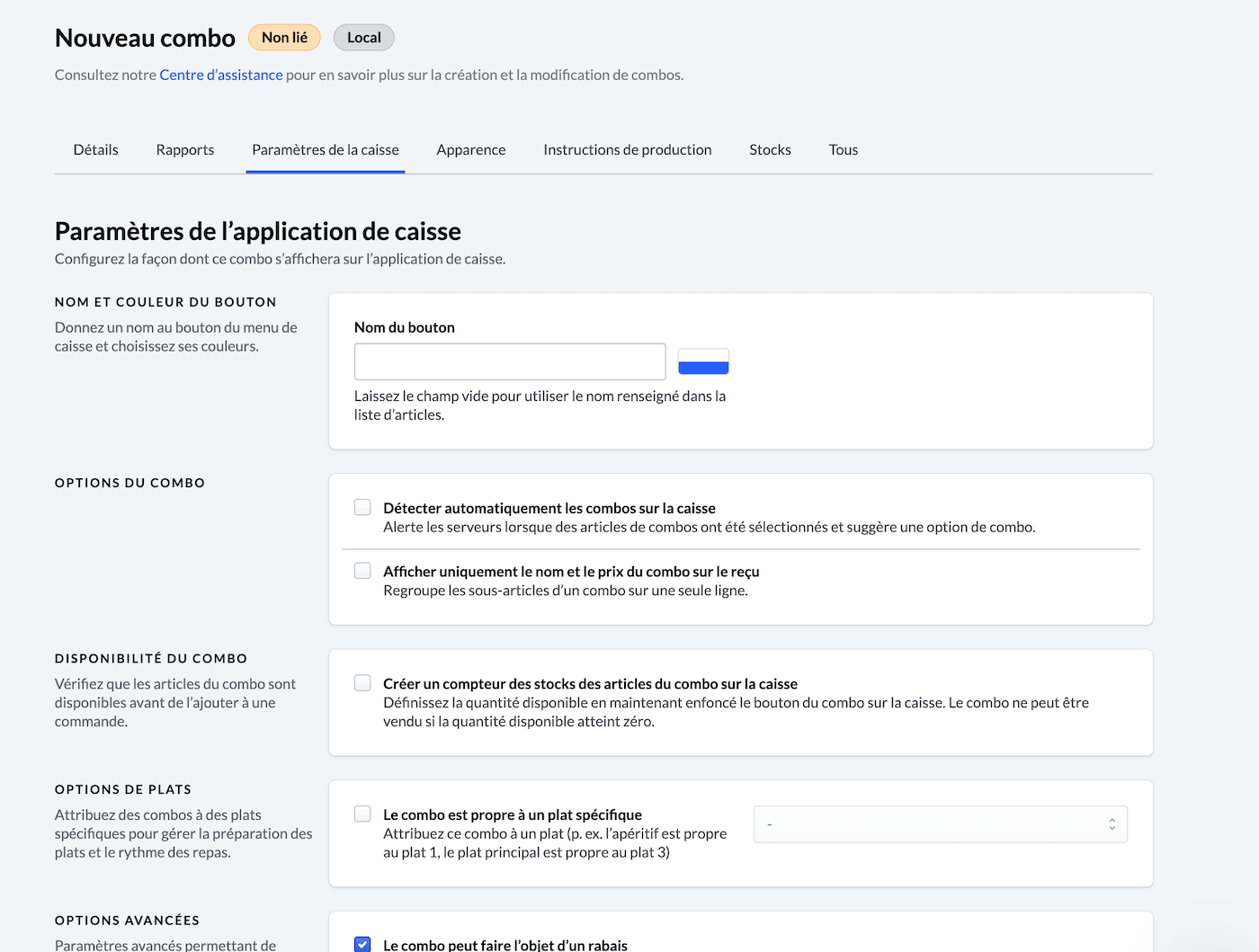 Définir l’apparence et la description de la formule