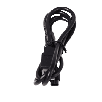 Bild eines schwarzen USB-C-Kabels