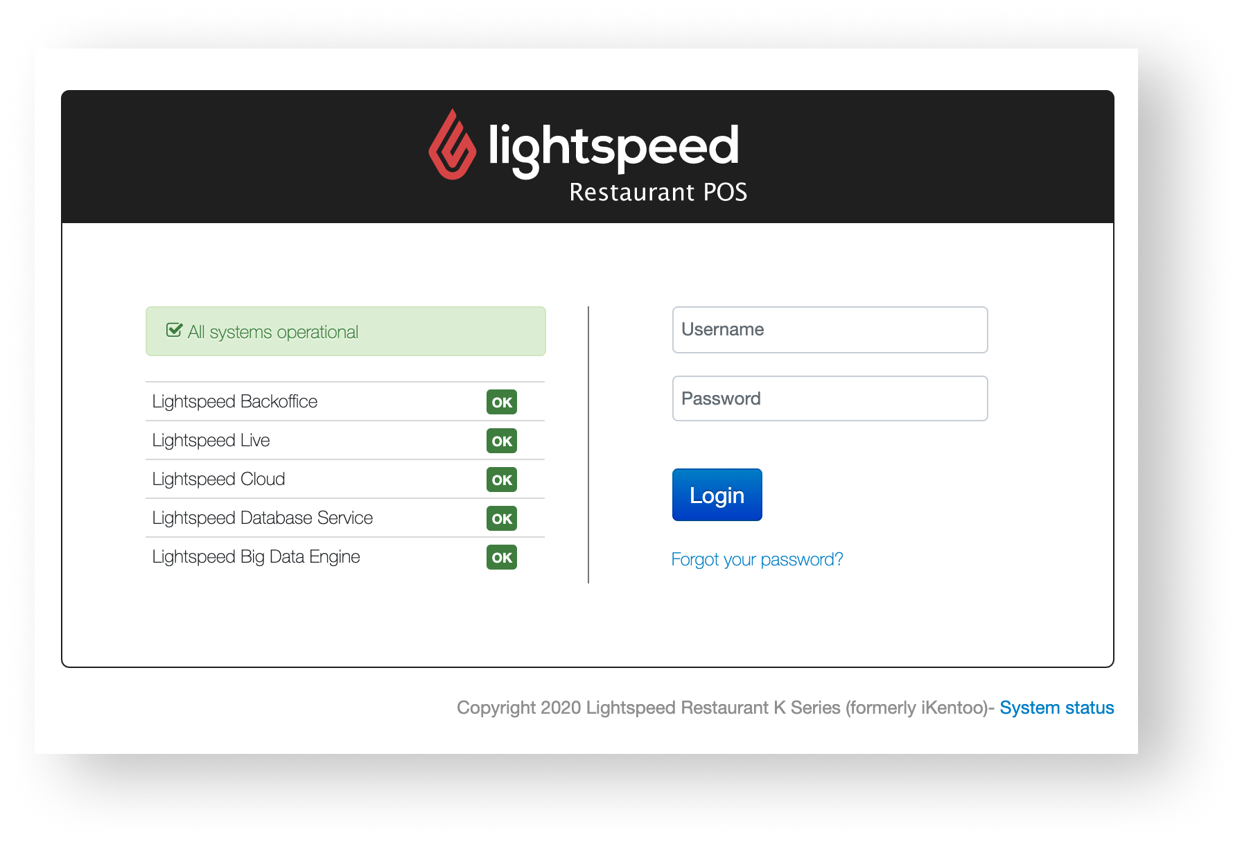 lightspeed login cardone u