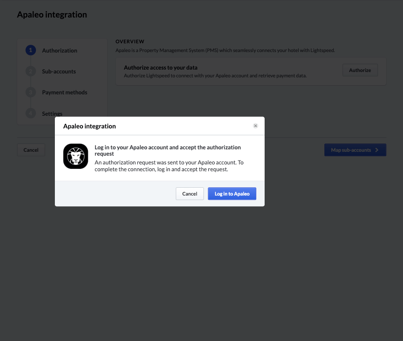 Apaleo login authorization
