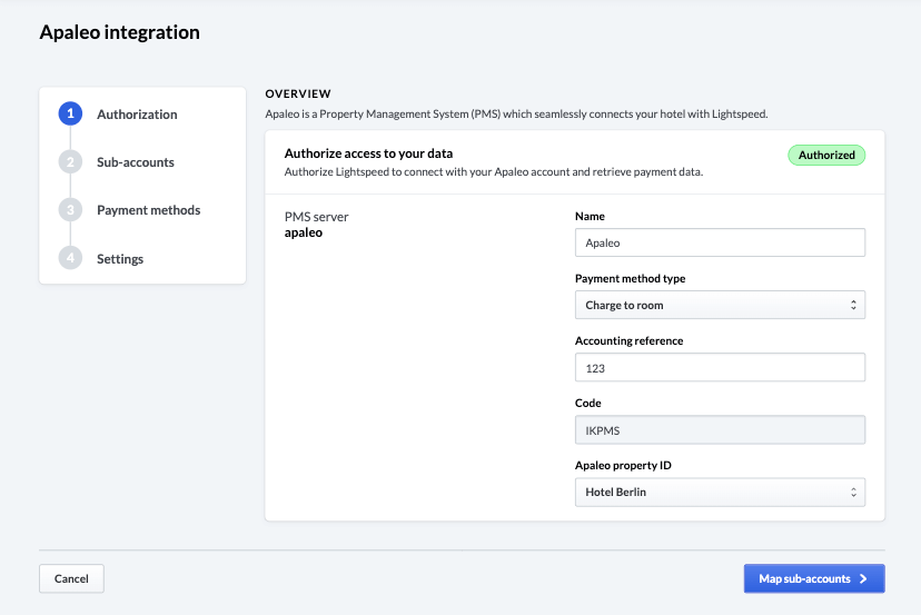 Green authorized button