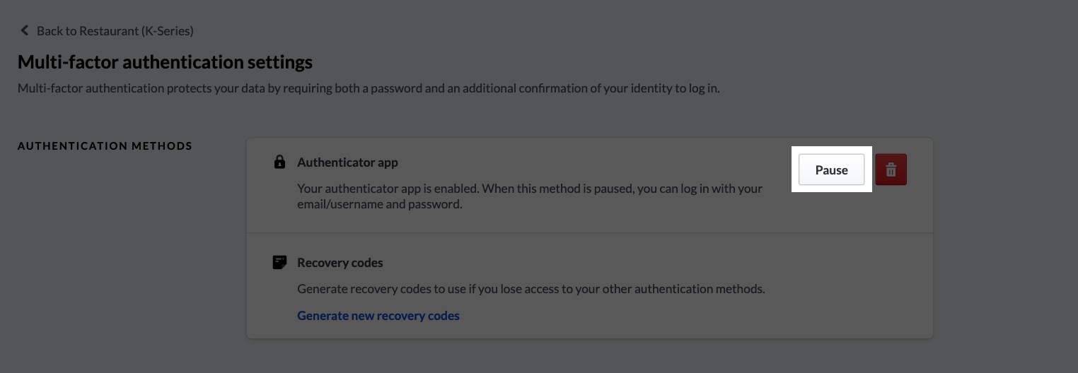 L'option 'Déconnecter' mise en évidence