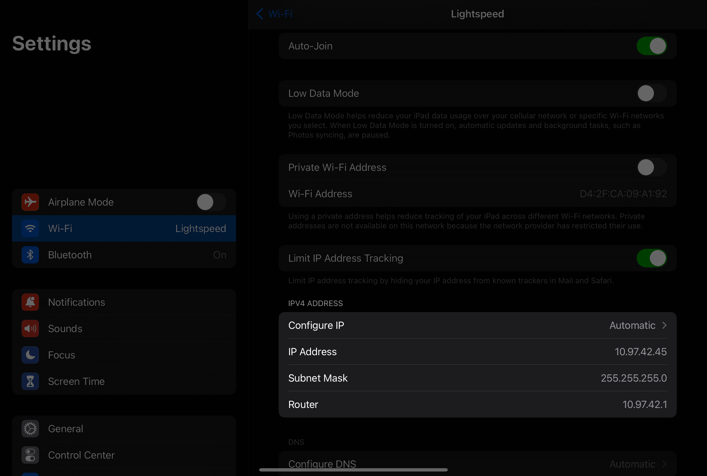 Notieren Sie die aktuelle IP-Adresse
