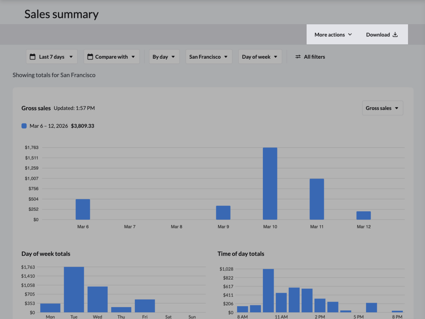 The Print and Download buttons highlighted