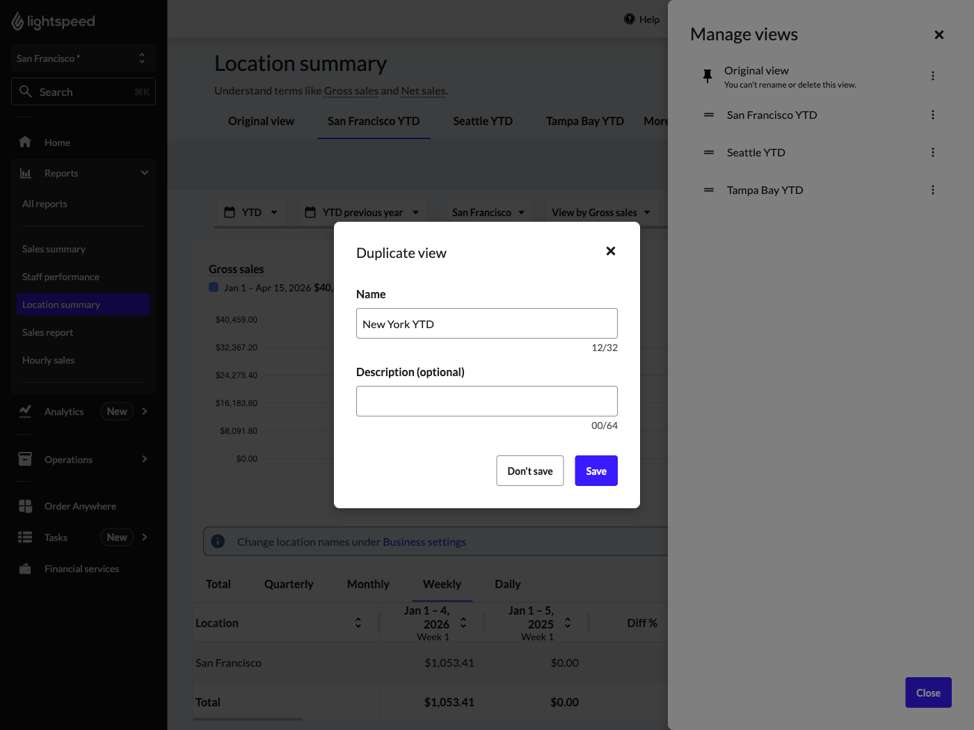 "Duplicate" pop-up showing a name entered.