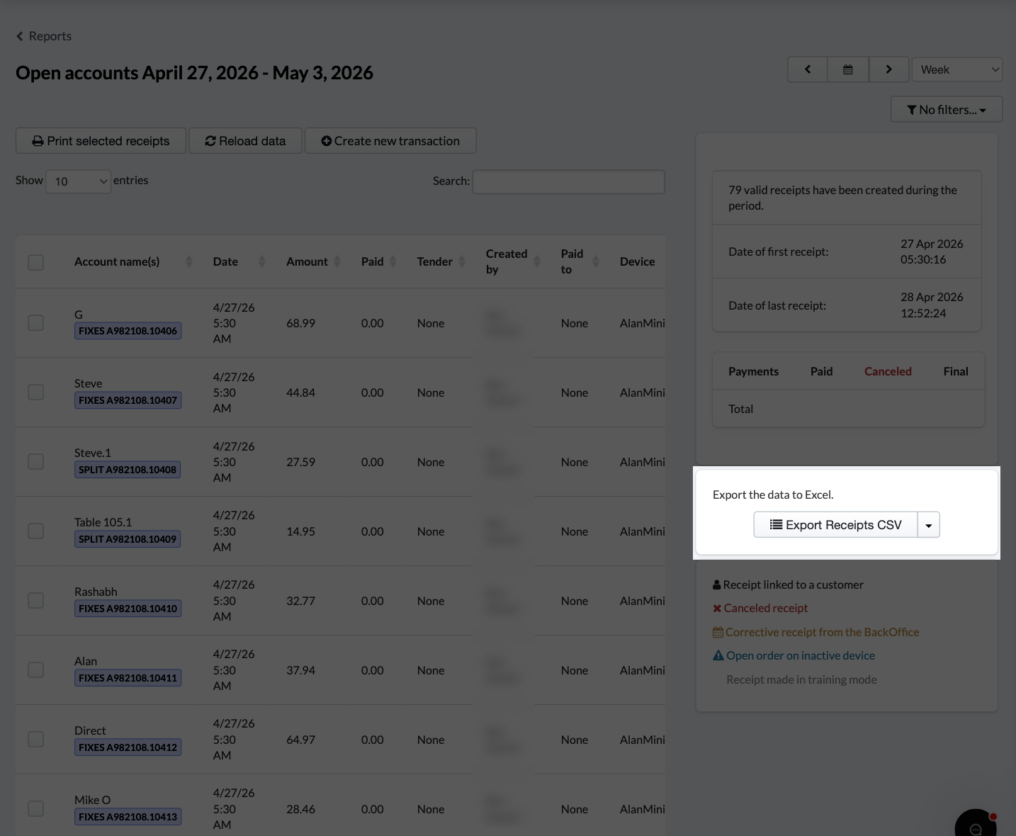 Exporting your reports allows you to keep a digital copy of your report stored on your computer or to print a physical copy.