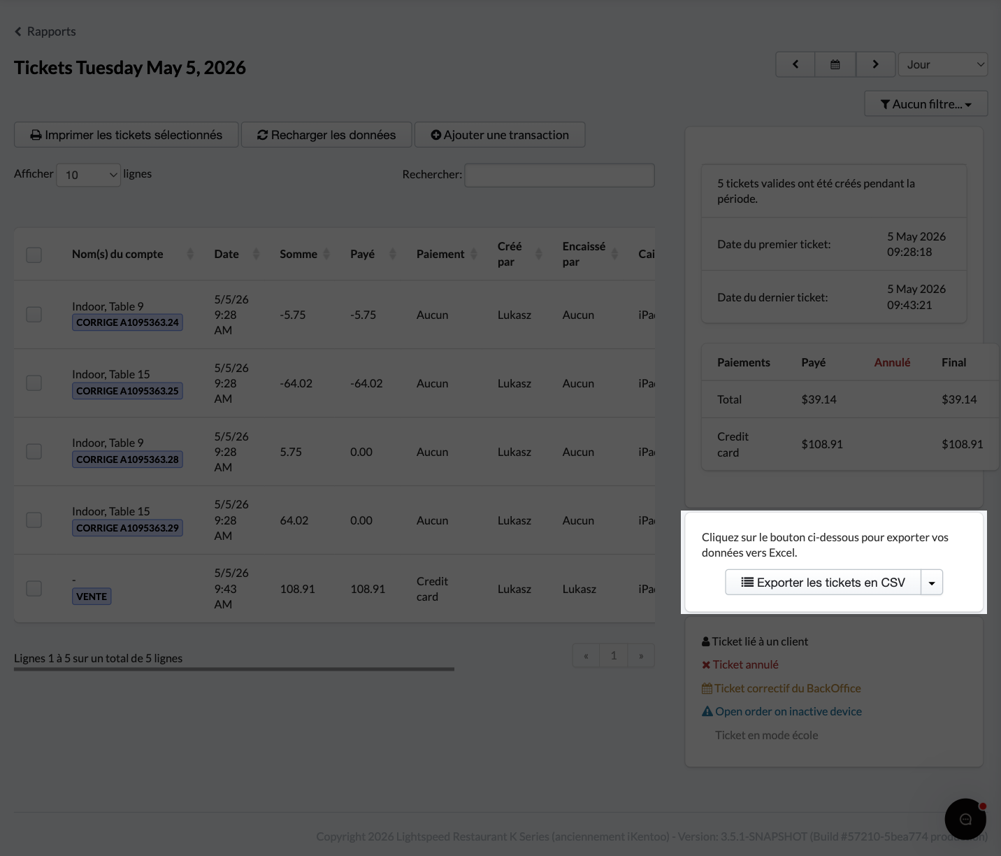 Exporter vos rapports vous permet d’en conserver une copie numérique sur votre ordinateur ou bien d’en imprimer une copie physique.