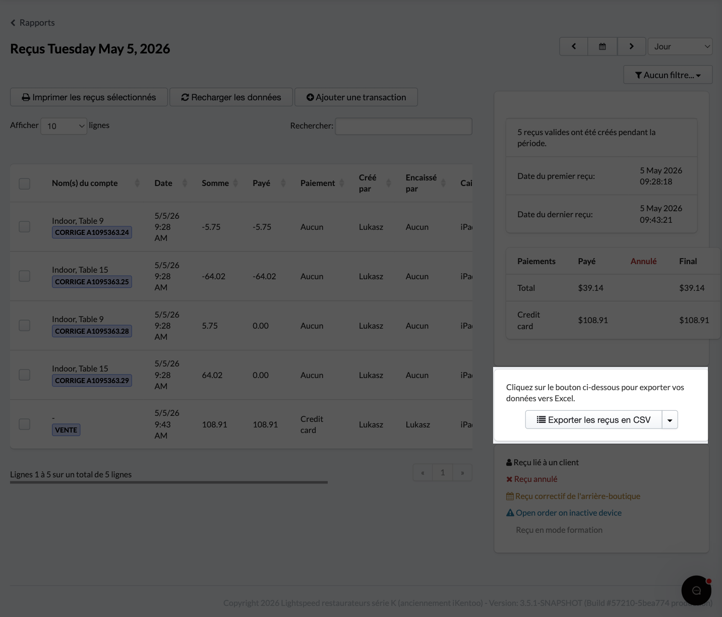 Exporter vos rapports vous permet d’en conserver une copie numérique sur votre ordinateur ou bien d’en imprimer une copie physique.