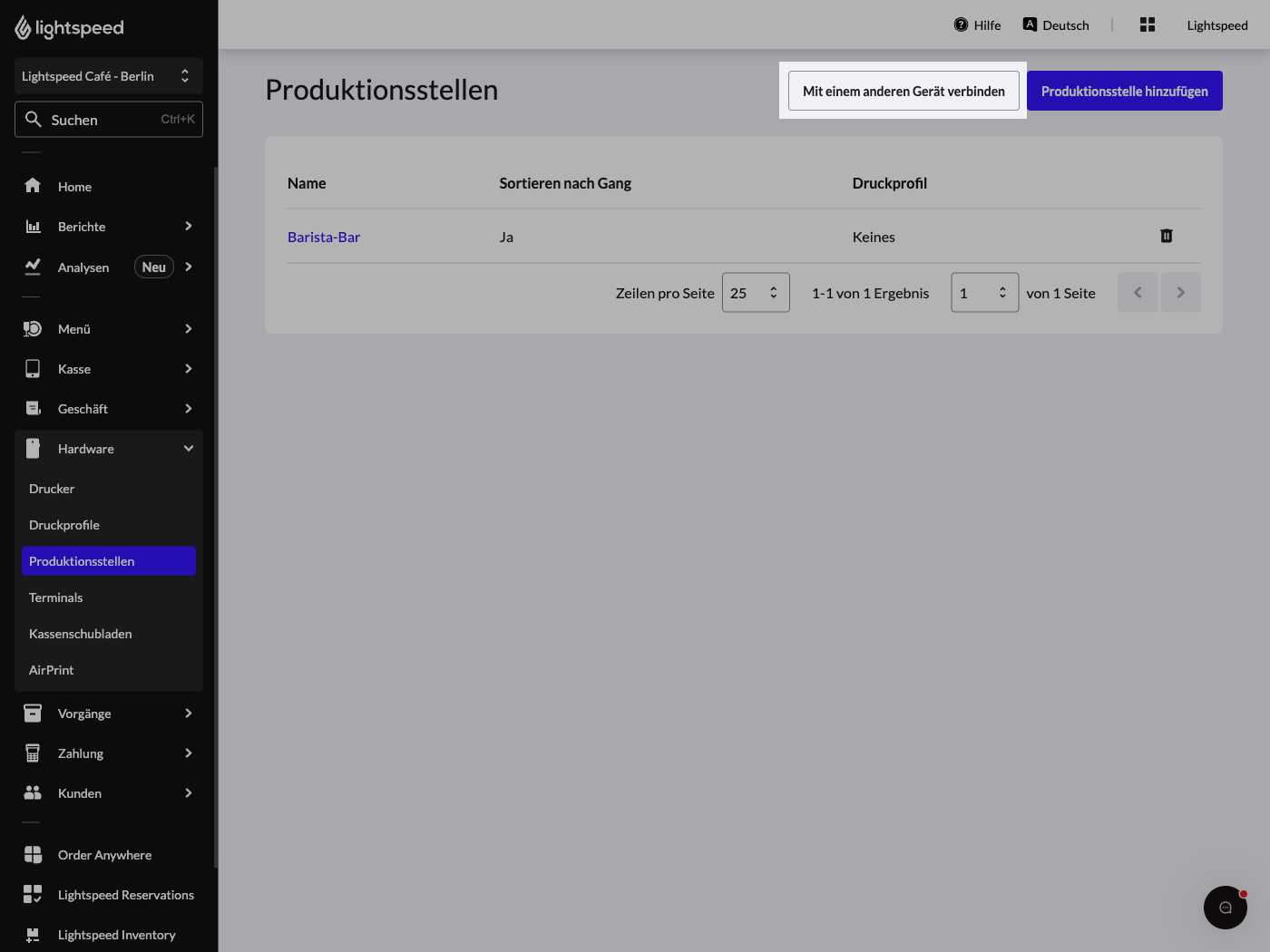 Produktionsstellen
